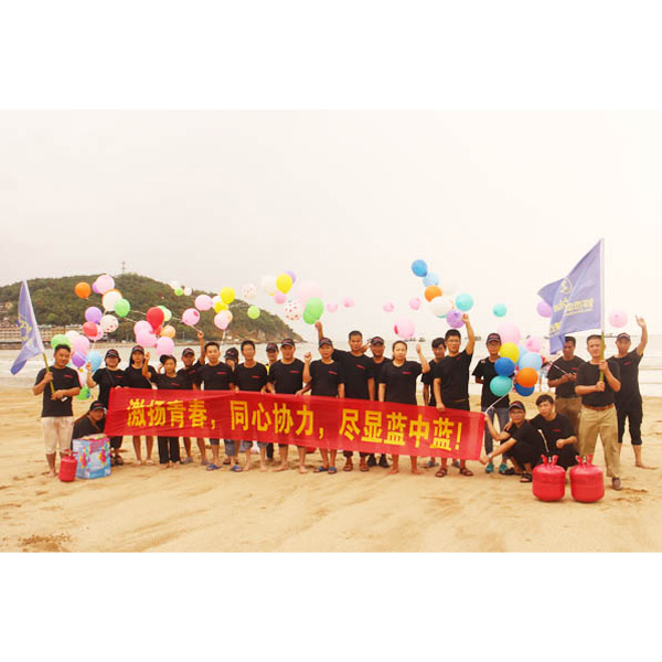 百忙之中，公司組織員工海邊旅游